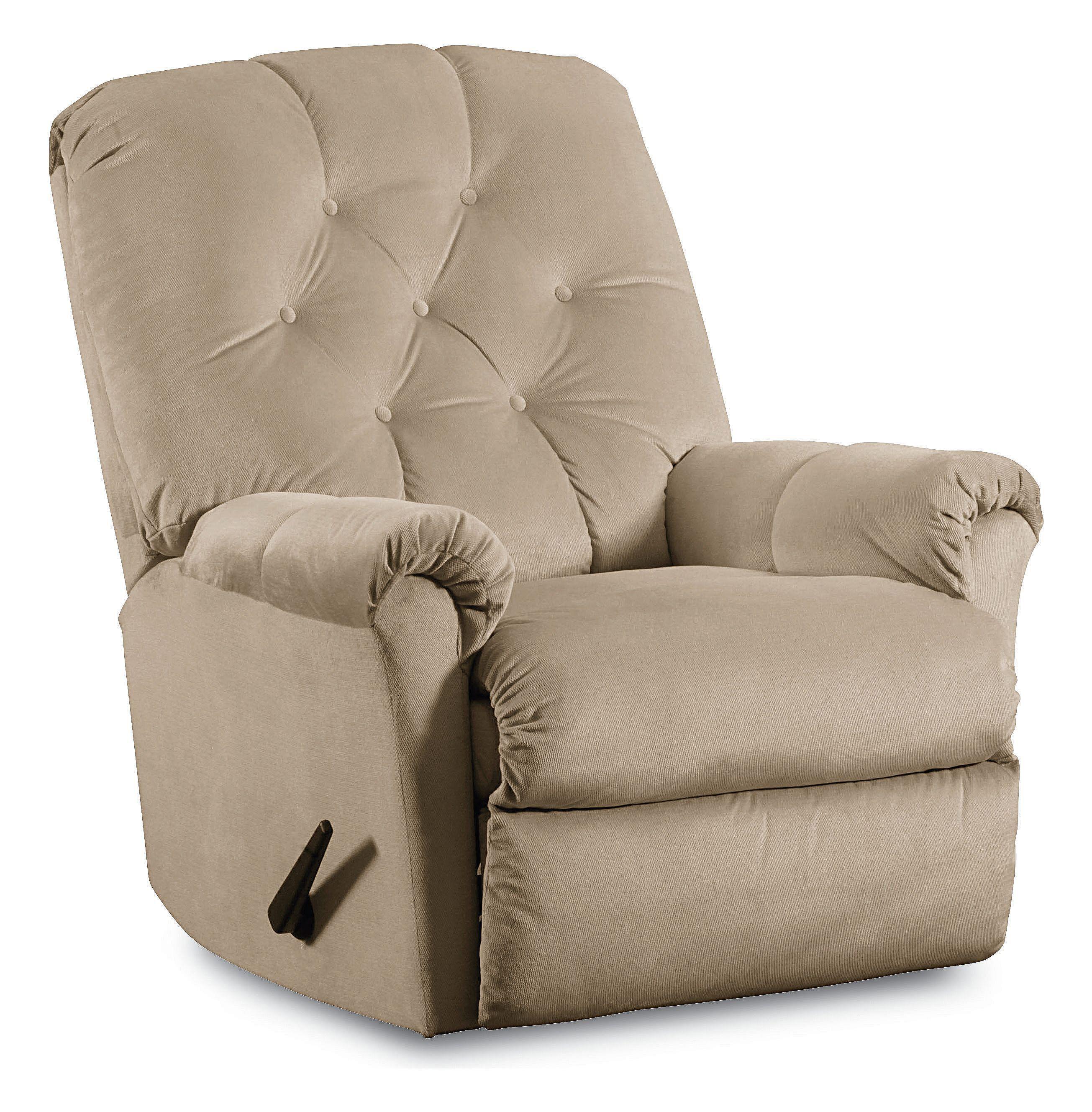 Lane Rocker Recliners Miles Pad Over Chaise Tufted Back Rocker Recliner